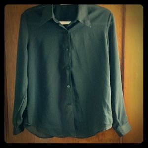 EUC Vintage black button up